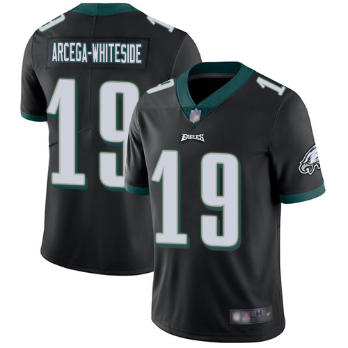 Men Philadelphia Eagles #19 JJ Arcega-Whiteside Black Alternate Vapor Untouchable NFL Jersey Limited->youth nfl jersey->Youth Jersey